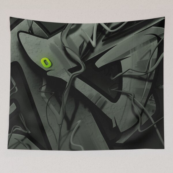 Item preview, Top notch, high quality, handmade, modern graffiti design by dino designed and sold by Rhinosaurarts.