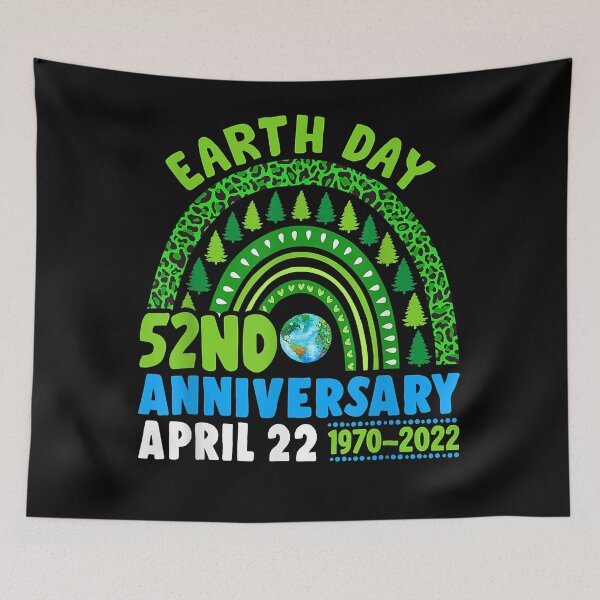Item preview, 2022 Rainbow Trendy 52nd Anniversary Kid Men Women Earth Day T-Shirt designed and sold by jadynbennionv.