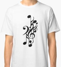 musical notes Classic T-Shirt
