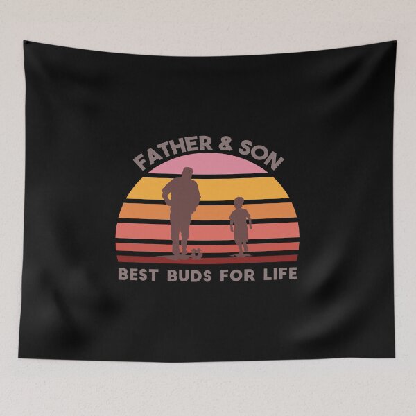 Item preview, FATHER & SON BEST BUDS FOR LIFE designed and sold by Wooden-rack.
