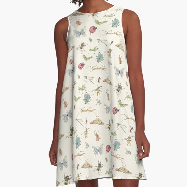 Insect Pattern A-Line Dress