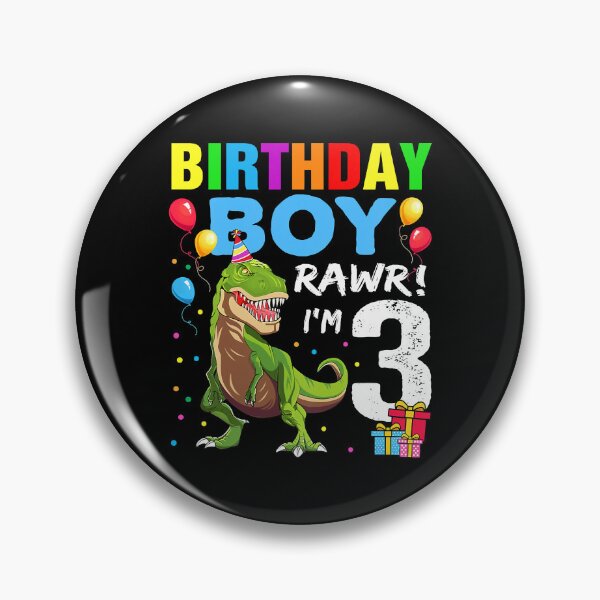 Item preview, Rawr Im 3 Birthday Boy Kids 3 Year Old 3rd Birthday Boy T Rex Dinosaur designed and sold by HugheDemeyer.