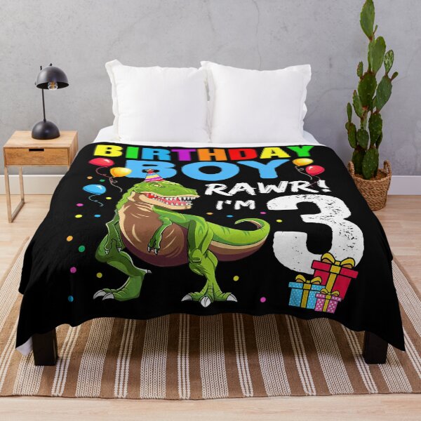 Item preview, Rawr Im 3 Birthday Boy Kids 3 Year Old 3rd Birthday Boy T Rex Dinosaur designed and sold by HugheDemeyer.