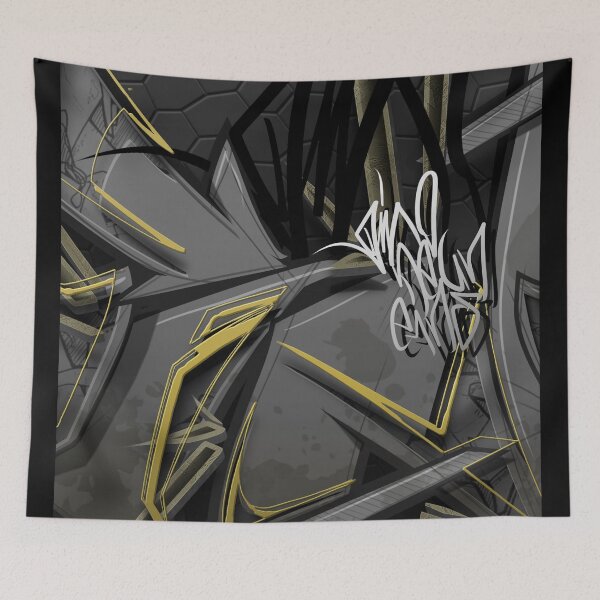 Item preview, Top notch, high quality, handmade, modern graffiti design by dino designed and sold by Rhinosaurarts.