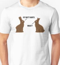 Mein Hintern tut weh, was - Lustiges Ostern Slim Fit T-Shirt