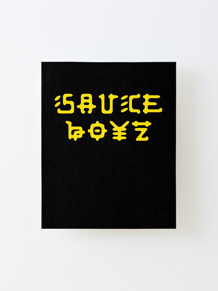 "Eladio Carrion Merch Eladio Carrion Sauce Boyz Logo" Mounted Print for