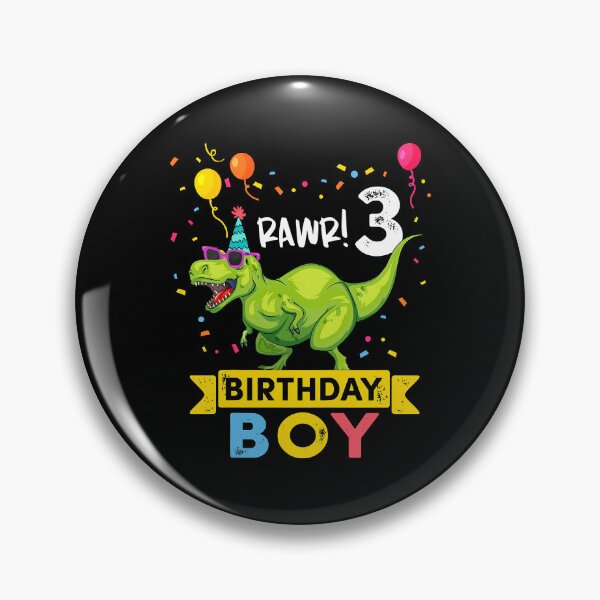 Item preview, Rawr Im 3 Birthday Boy Kids 3 Year Old 3rd Birthday Boy T Rex Dinosaur designed and sold by HugheDemeyer.