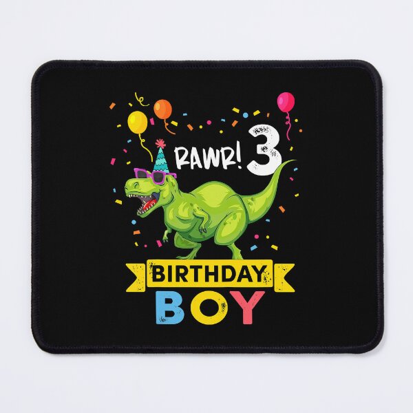 Item preview, Rawr Im 3 Birthday Boy Kids 3 Year Old 3rd Birthday Boy T Rex Dinosaur designed and sold by HugheDemeyer.