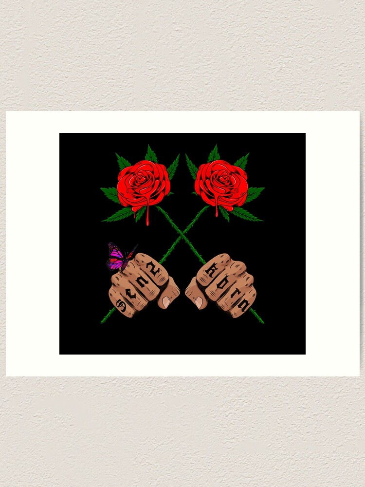 "Eladio Carrion Merch Eladio Carrion Sauce Boyz Rose" Art Print for