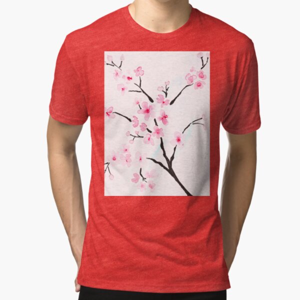Sakura branch Tri-blend T-Shirt