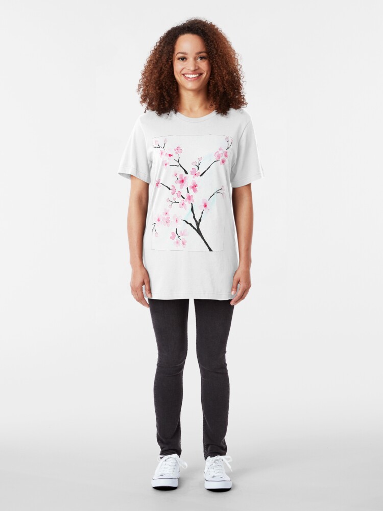 Alternate view of Sakura branch Slim Fit T-Shirt
