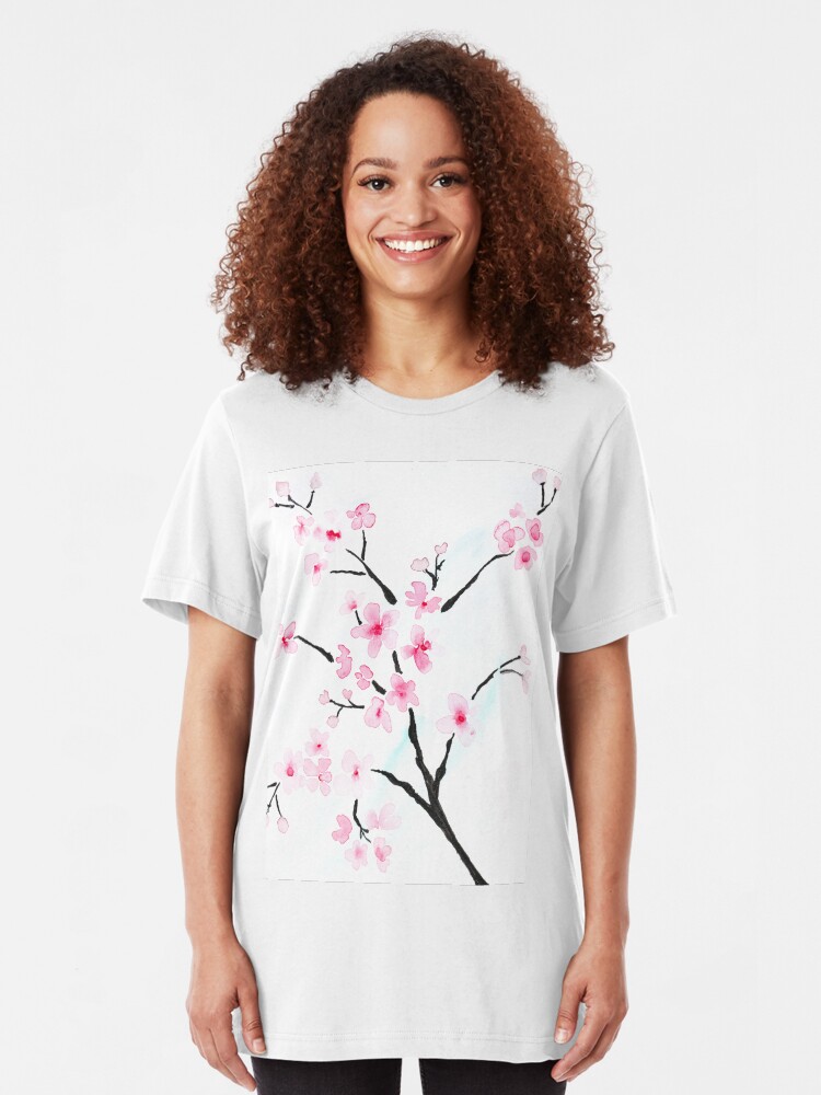 Alternate view of Sakura branch Slim Fit T-Shirt