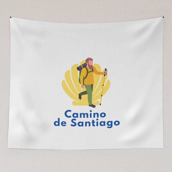 Artikelvorschau, Camino de Santiago Buen Camino Aufkleber entworfen und verkauft von explorecity.