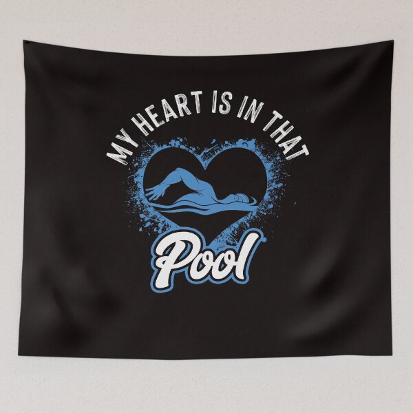 Item preview, My Heart Is In Swimming Pool Swimmer Swim Coach Water Sports designed and sold by TomGiantDesigns.
