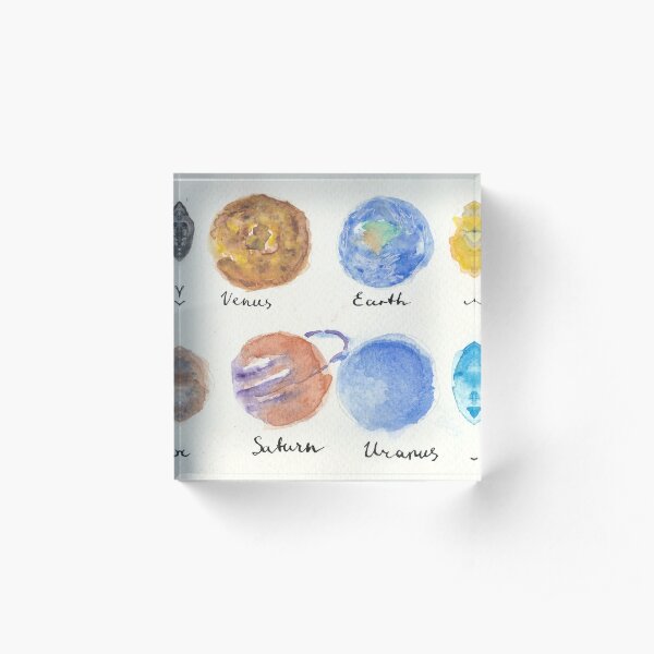 Planets Acrylic Block