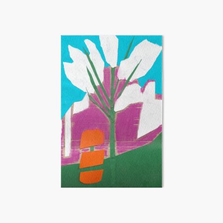 April blossom collage Art Board Print