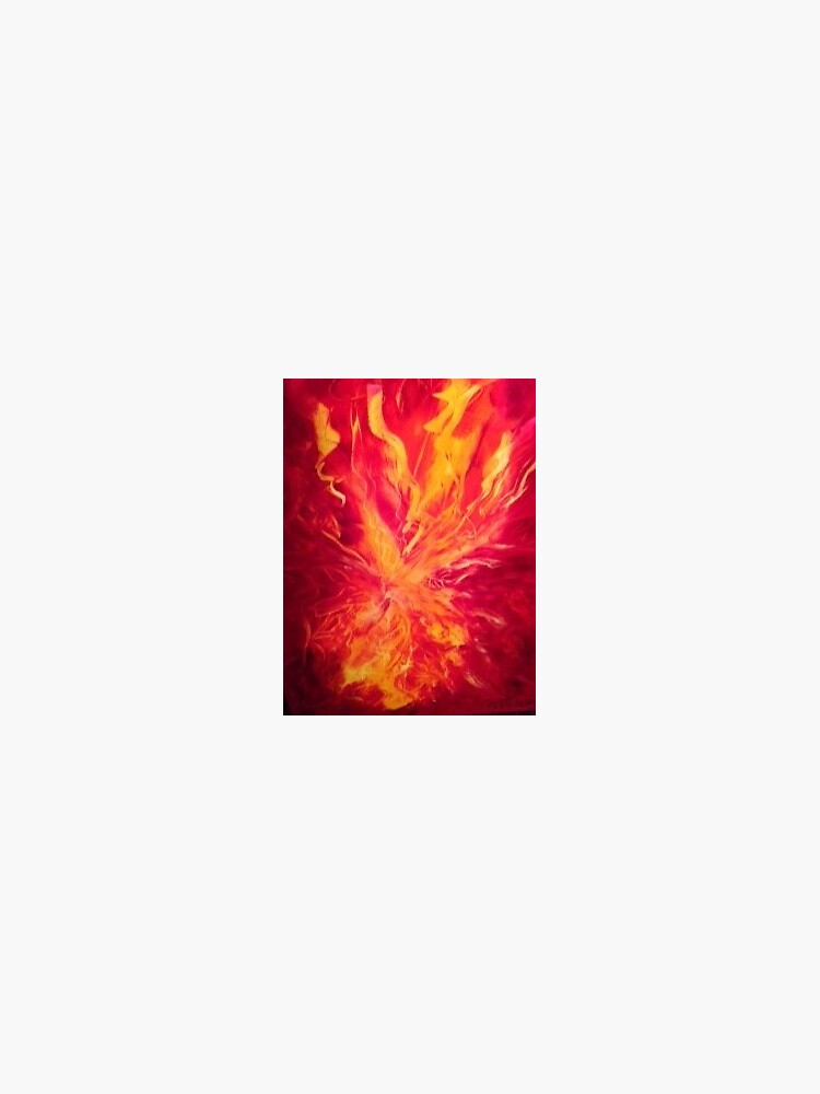 Thumbnail 3 of 3, Sticker, Fire designed and sold by fionagurnsey.