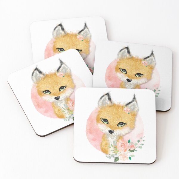 Item preview, Floral fox nursery decor, Woodland animals themed nursery or baby shower decor designed and sold by BenjieBubs.