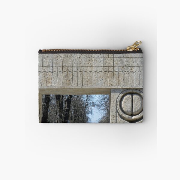 Item preview, TARGU JIU, ROMANIA - MARCH 15 2017 - Gate of the Kiss. (translation: Poarta Sarutului) It is a stone sculpture made by Constantin Brancusi. It's locateted in Targu Jiu, Romania. designed and sold by oanaunciuleanu.