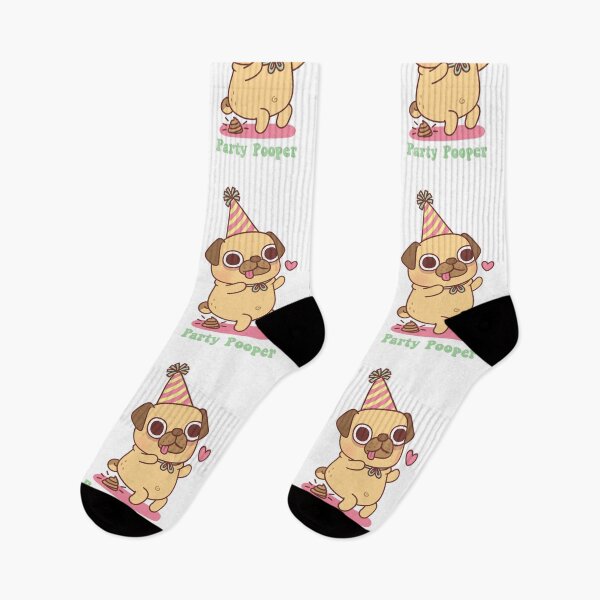 Item preview, Cute Little Pug Is A Party Pooper Funny designed and sold by rustydoodle.
