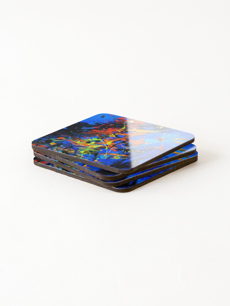 Thumbnail 4 of 5, Coasters (Set of 4), Abstract Feeling designed and sold by RabiesKitten.
