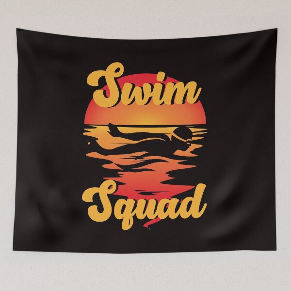 Item preview, Swim Squad Retro Swimmer Vintage Swimming Sunset Water Sport designed and sold by TomGiantDesigns.