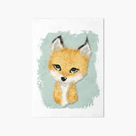 Woodland animal nursery decor, Woodland animals themed nursery or baby shower decor Art Board Print