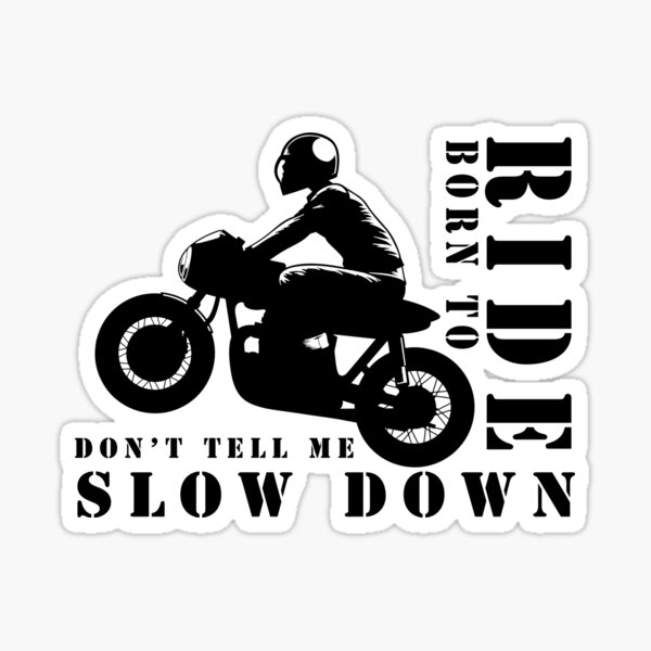 Sticker Moto Born To Ride, Stickers Motos