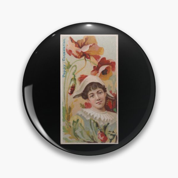 Item preview, Poppy: Consolation, 1892 | Language of Flowers Trading Card N75 designed and sold by CurrantJam.