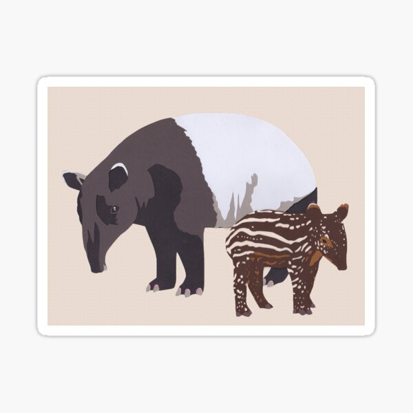 Vista previa del artículo con la obra «Tapir», diseñado y vendido por thesilkmoth.