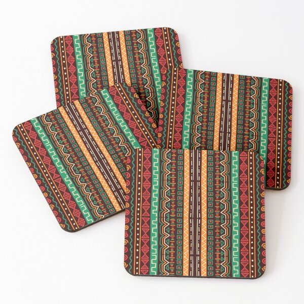 Item preview, Red, Yellow, Green Afrocentric African Textile Pattern  designed and sold by House of Hartz by: Dominique11.