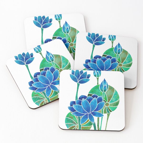 Item preview, Blissful Blue Lotus designed and sold by Jo Randall Art.