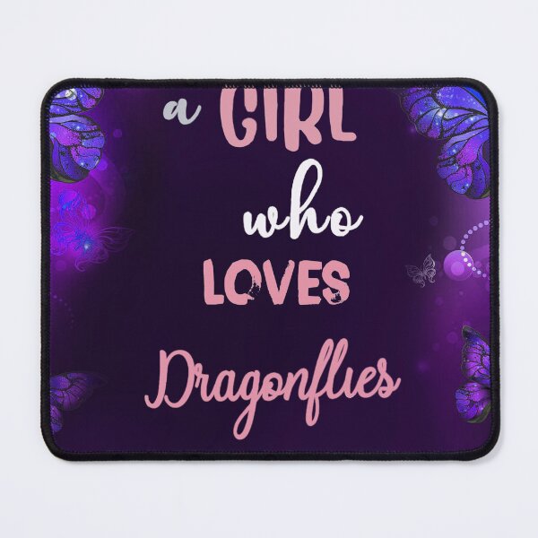 Item preview, Just A Girl Who Loves Dragonflies And Rose Purple designed and sold by Taketha084.