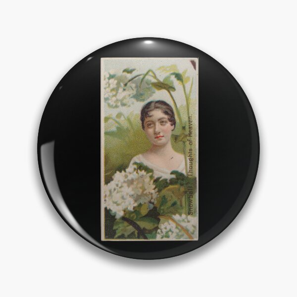 Item preview, Snowball: Thoughts of Heaven, 1892 | Language of Flowers Trading Card N75 designed and sold by CurrantJam.