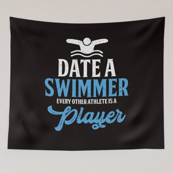 Item preview, Funny Date Swimmer Athlete Player Swimming Pool Swim Coach designed and sold by TomGiantDesigns.