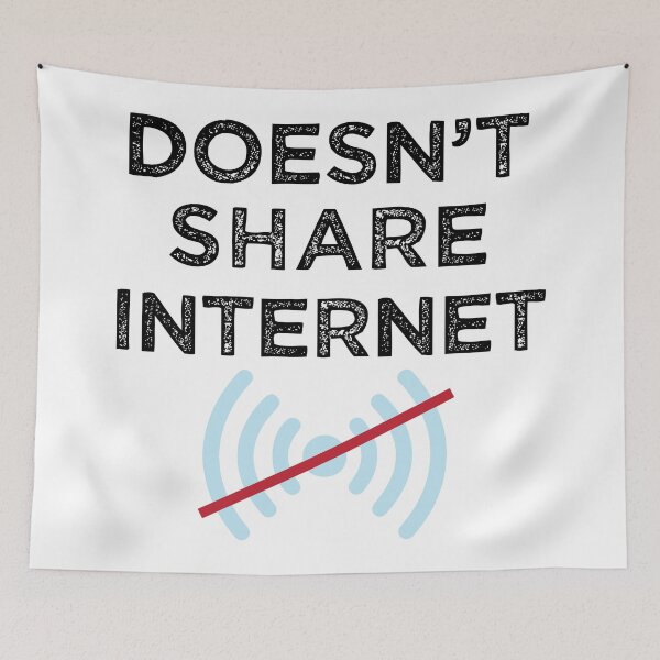 Item preview, Doesn't share internet or Tether Hotspot Mobile Data designed and sold by alltheprints.