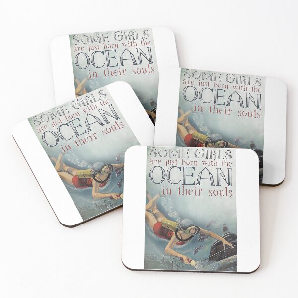Item preview, Scuba Diving Girls Are Just Born With The Ocean designed and sold by TaryGambit95.