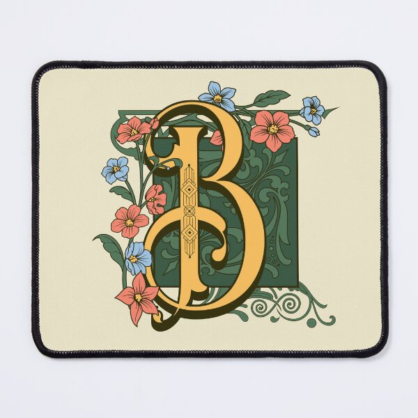 Item preview, Art Nouveau Letter B, Gold Monogram Ornament, Ornamental Letter B, Art Deco designed and sold by PROMEN Creativity.