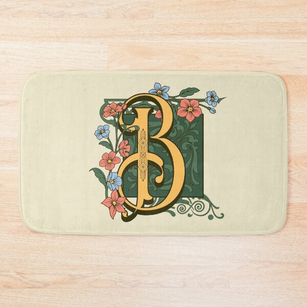 Item preview, Art Nouveau Letter B, Gold Monogram Ornament, Ornamental Letter B, Art Deco designed and sold by PROMEN Creativity.