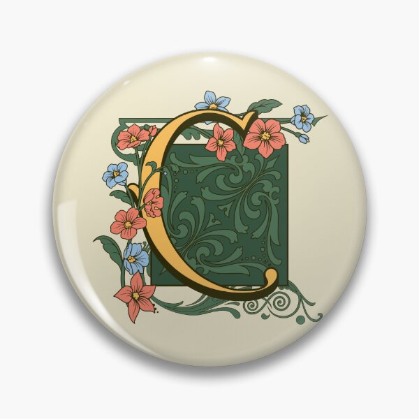 Item preview, Art Nouveau Letter C, Gold Monogram Ornament, Ornamental Letter C, Art Deco designed and sold by PROMEN Creativity.