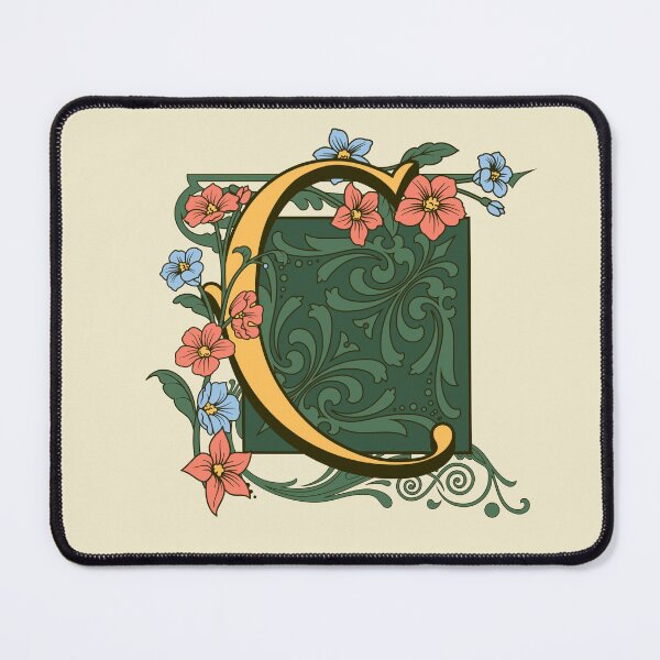 Item preview, Art Nouveau Letter C, Gold Monogram Ornament, Ornamental Letter C, Art Deco designed and sold by PROMEN Creativity.