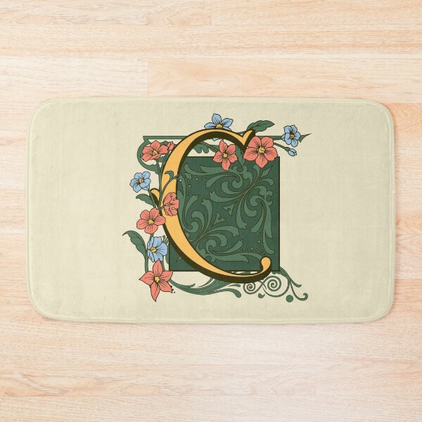 Item preview, Art Nouveau Letter C, Gold Monogram Ornament, Ornamental Letter C, Art Deco designed and sold by PROMEN Creativity.