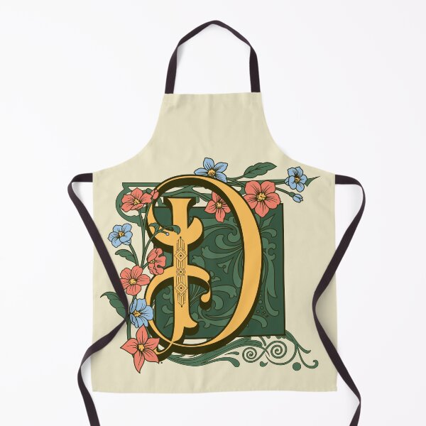 Item preview, Art Nouveau Letter D, Gold Monogram Ornament, Ornamental Letter D, Art Deco designed and sold by PROMEN Creativity.