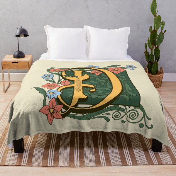 Item preview, Art Nouveau Letter D, Gold Monogram Ornament, Ornamental Letter D, Art Deco designed and sold by PROMEN Creativity.