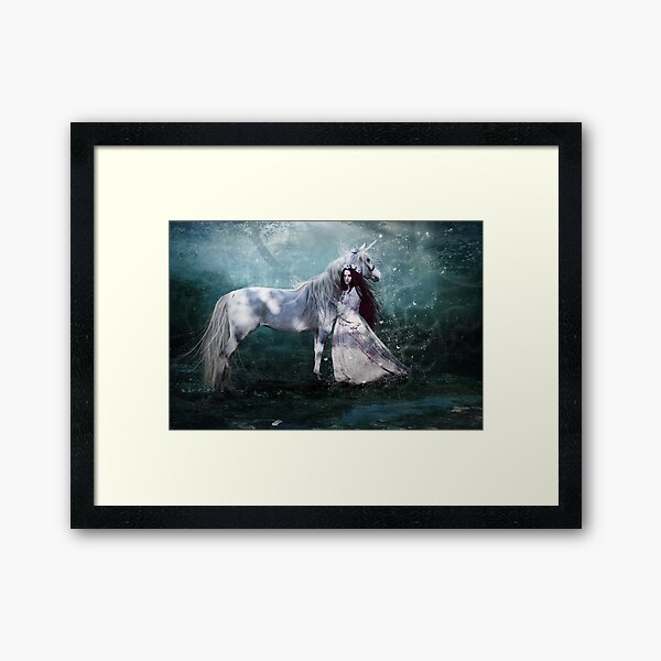 Faith of the unicorn Framed Art Print