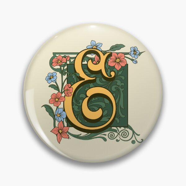 Item preview, Art Nouveau Letter E, Gold Monogram Ornament, Ornamental Letter E, Art Deco designed and sold by PROMEN Creativity.