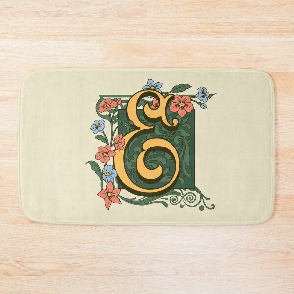 Item preview, Art Nouveau Letter E, Gold Monogram Ornament, Ornamental Letter E, Art Deco designed and sold by PROMEN Creativity.