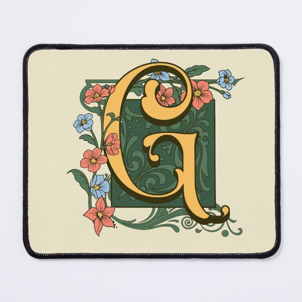 Item preview, Art Nouveau Letter G, Gold Monogram Ornament, Ornamental Letter G, Art Deco designed and sold by PROMEN Creativity.