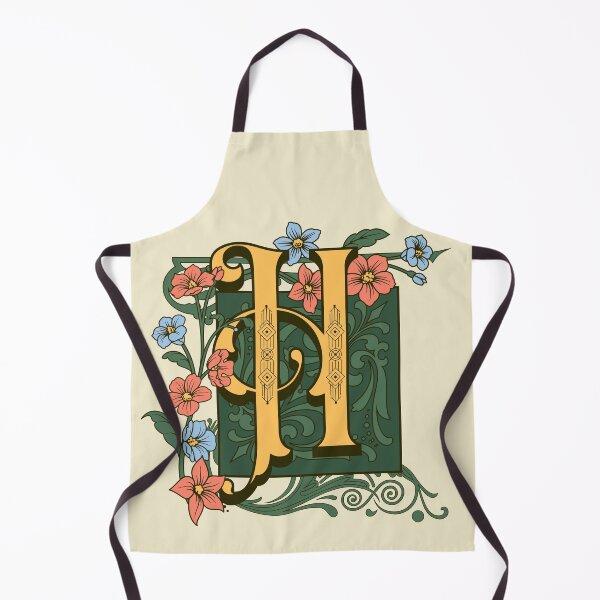 Item preview, Art Nouveau Letter H, Gold Monogram Ornament, Ornamental Letter H, Art Deco designed and sold by PROMEN Creativity.