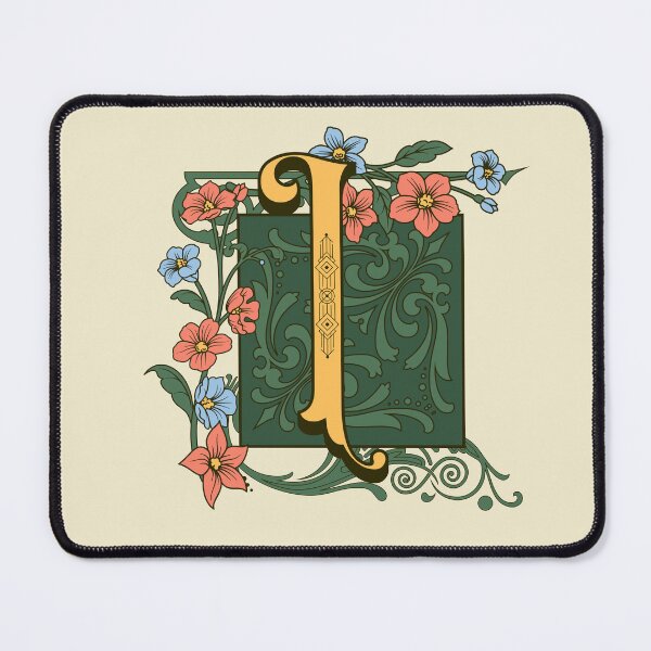 Item preview, Art Nouveau Letter I, Gold Monogram Ornament, Ornamental Letter I, Art Deco designed and sold by PROMEN Creativity.